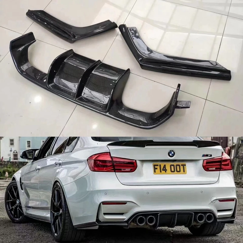 ForBMWF80M3F82F83M44Series20142017CarbonFiberRearDiffuser