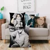 Levi Ackerman Attack On Titan Pillow Covers Cartoon Sofa Decorative Home Double-sided Printing Short Plush Cute Cushion Cover 2