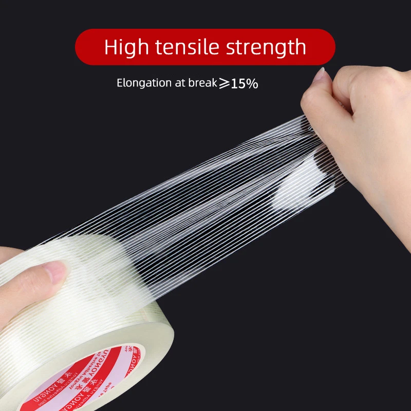 Single-sided Fiberglass Filament Tape Lithium Battery Insulation Wrap Home Appliance Carton Fixed Packing