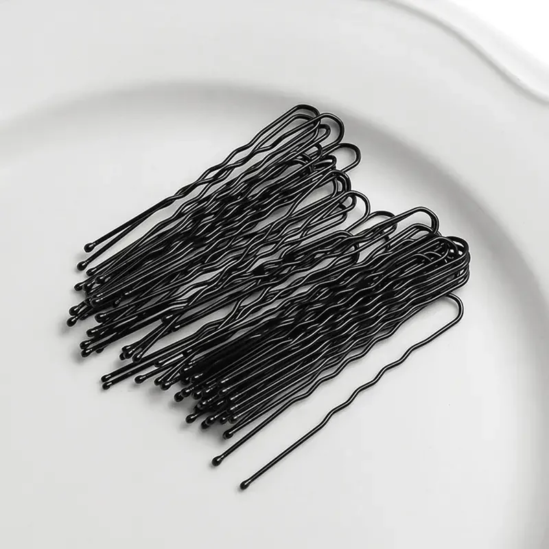 50/100pcs Hair Clips Black Invisible Bobby Pins for Girls Women Salon Hairdressing Styling
