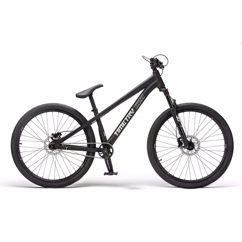 

Single Speed Dirt Bike Aluminum Alloy DJ Bikes Climbing Street Bike Oil Hydraulic Disc Brake 24/26 Inches High Strength Wheelset