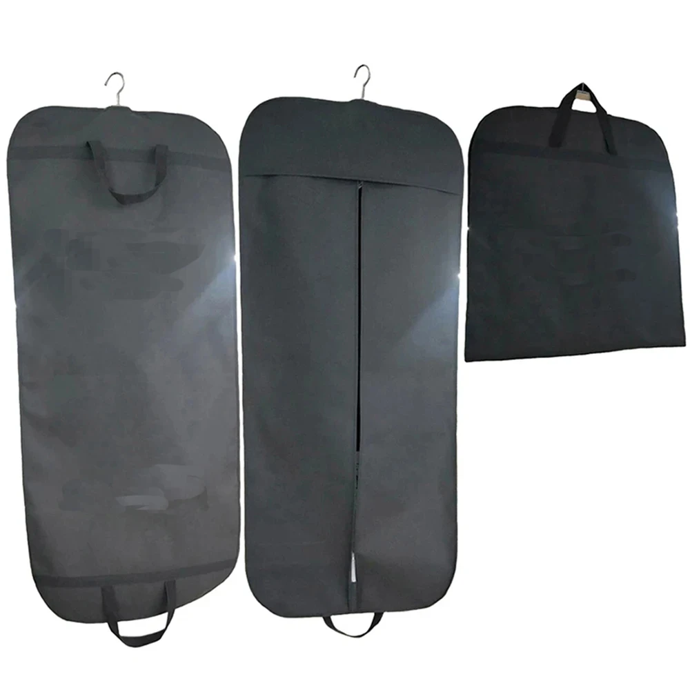 고품질 남성 정장 방진 커버, 여행/비즈니스용 두꺼운 부직포 코트/의류 보관 가방, 의류/정장 커버