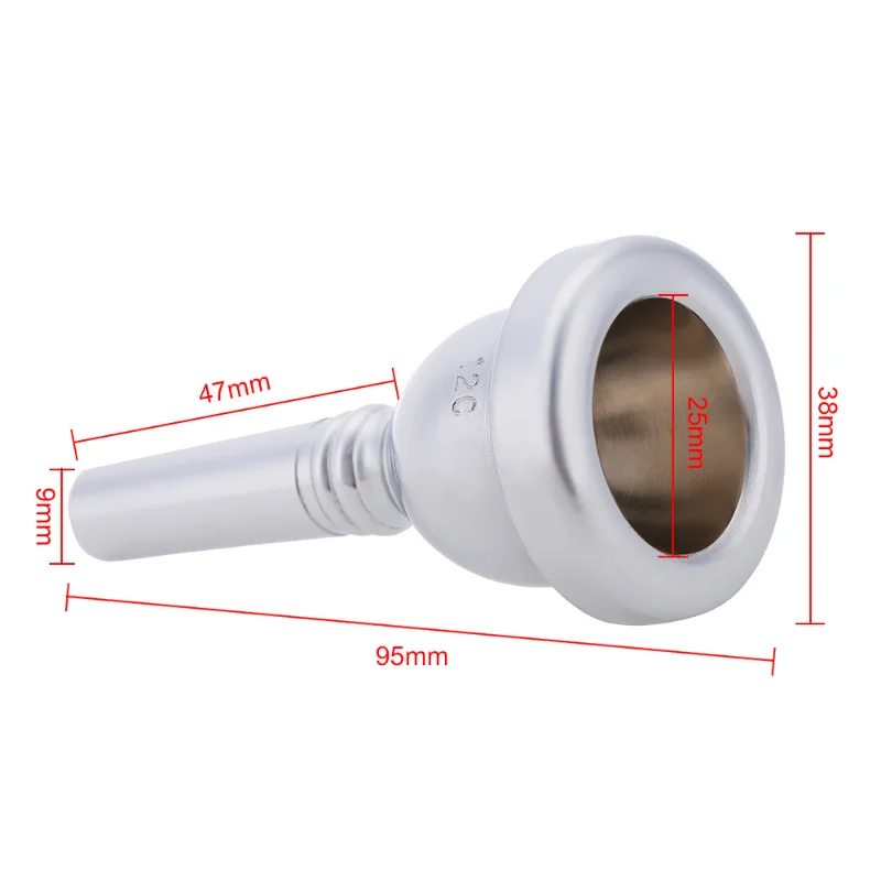 Alto Trombone Mouthpiece Nickel-Plated Copper 12C 6.5AL Small Shank trombone accessory