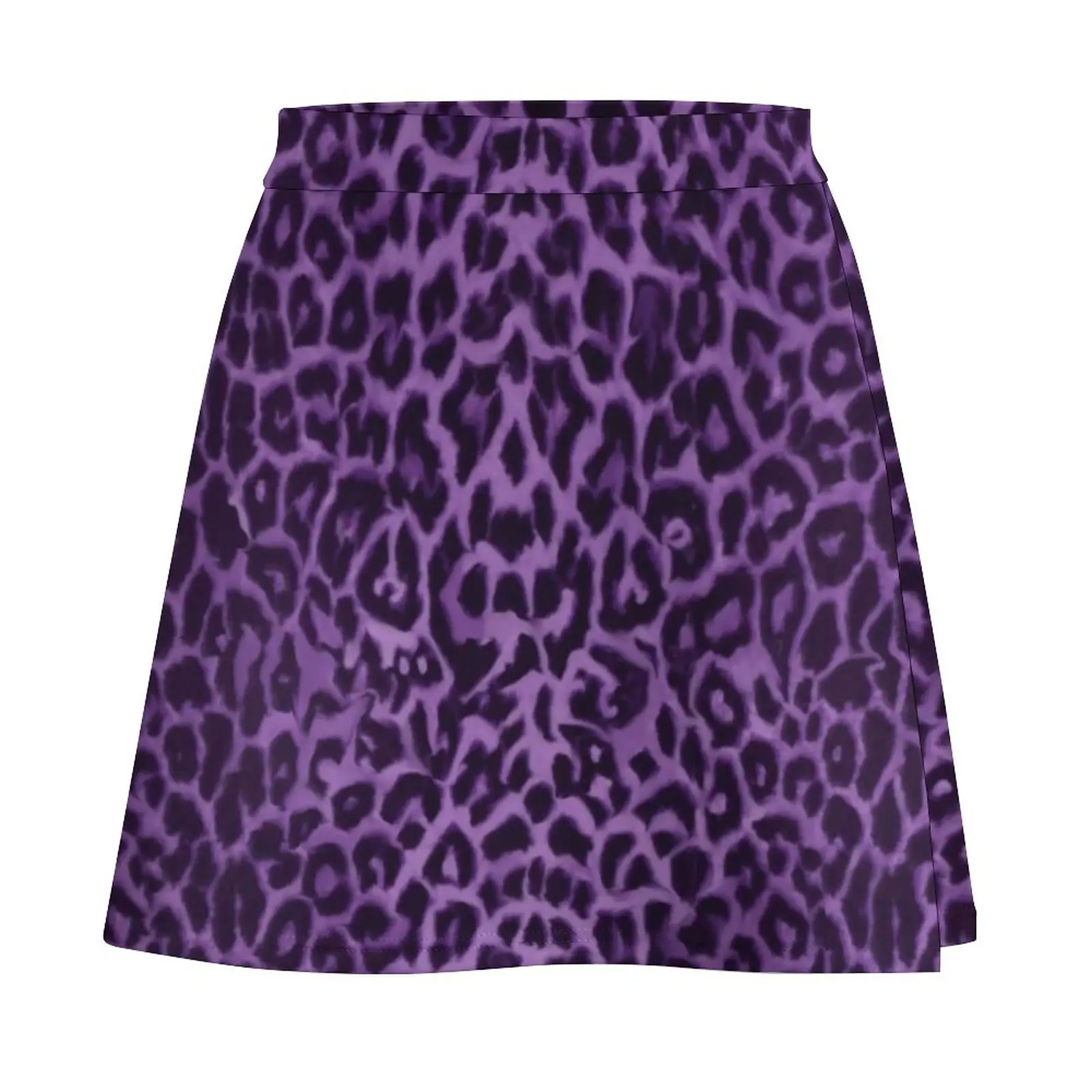 Animal Print Skirt Summer Purple Leopard Pattern Harajuku Casual A-line Skirts Cute Mini Skirt Female Pattern Oversize Clothing 4