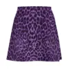 Animal Print Skirt Summer Purple Leopard Pattern Harajuku Casual A-line Skirts Cute Mini Skirt Female Pattern Oversize Clothing 4