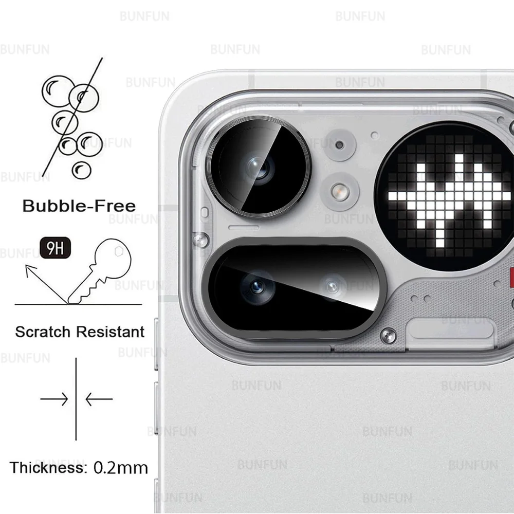 For Nothing Phone (4a) Pro Camera Glass Lens Protector Alloy Ring Frame Case On NothingPhone(4a)Pro Phone(4a)Pro 5G HD Accessory 2