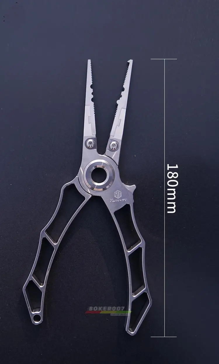 Titanium Alloy Luya Pliers Take Hook Pick Hook Tie Hook Fishing Fish  Controller Lightweight Anti-Corrosion 87.4g