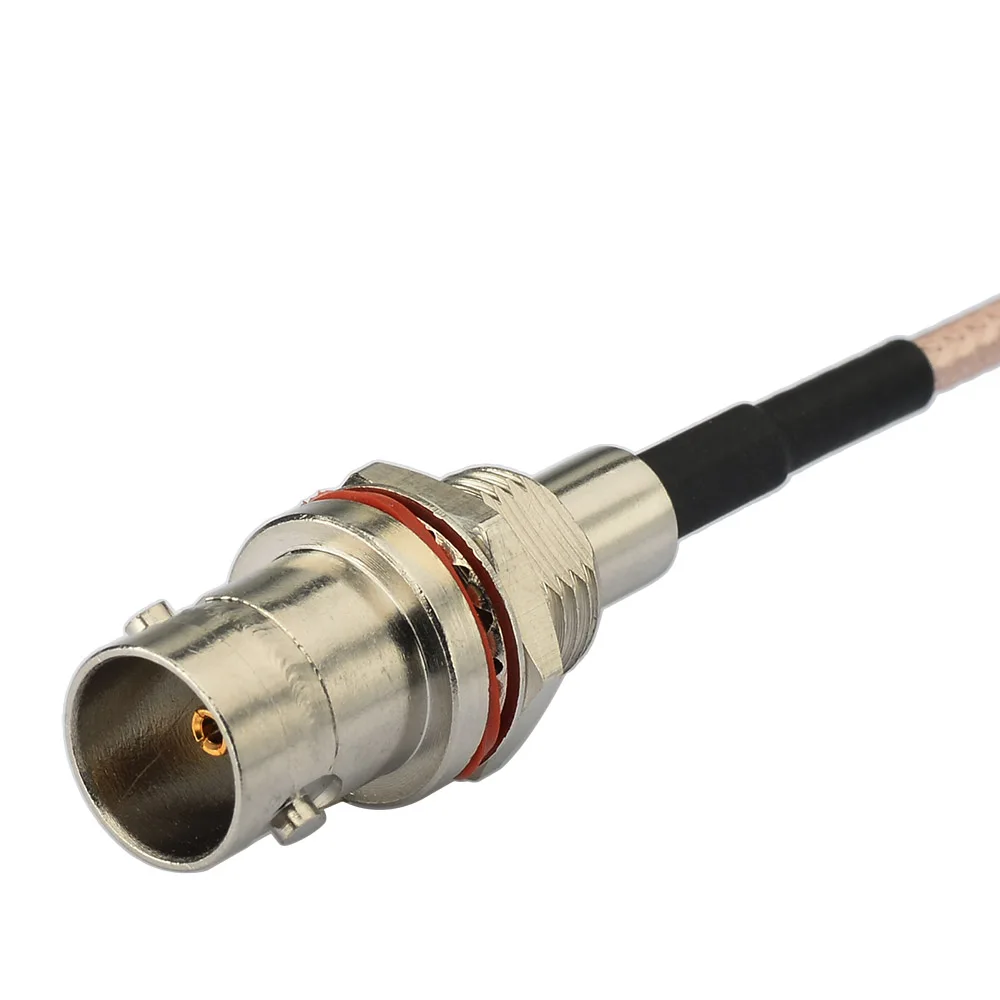 Superbat 75ohm 1.0/2.3 Straight Male to BNC Bulkhead Female O-ring RG179 8" for 6G HD SDI Video CCTV Security Camera Broadcast