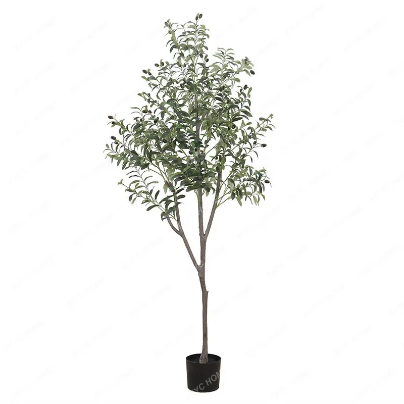 

Artificial Plant Olive Tree Green Plant Indoor Window Sill Fake Trees Floor Fake Bonsai Decoration