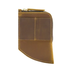 Vintage Men's Leather Wallet - Multi - Functional Design with Pen Slot, Card Holder & Coin Pocket (Brown)