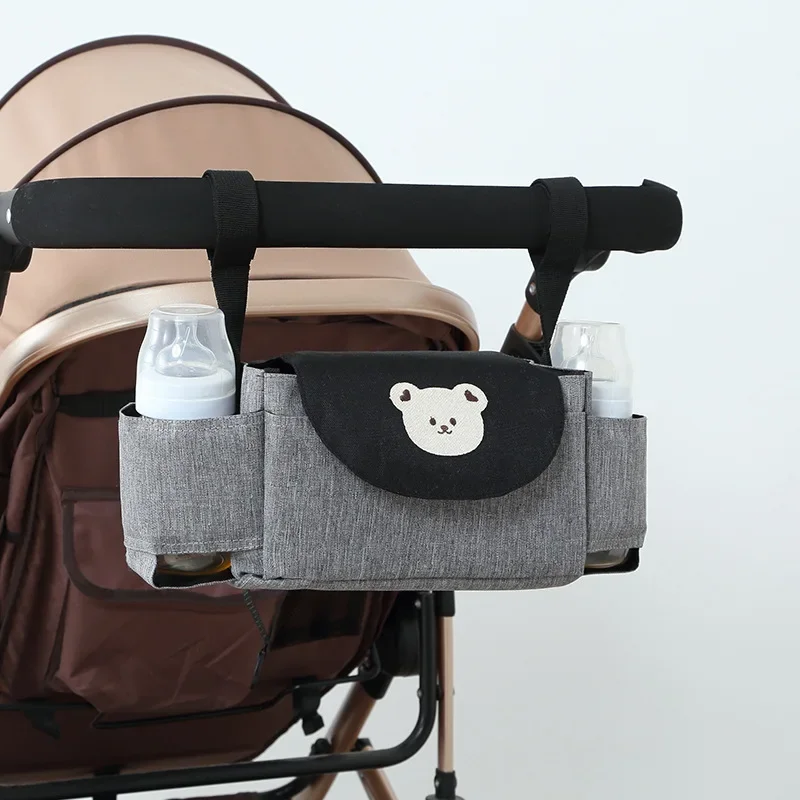 

Cute Newborn Stroller Bag Cartoon Animal Diaper Storage Bag High Capacity Universal Baby Item Organizer Stroller Accessories