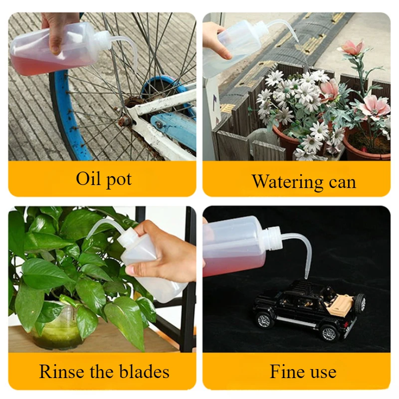Watering Can Garden Tools Watering Pot Flower Watering Pot 250/500/1000ml Curved Spout Bottle Sharp Spout Watering Bottle Tool With Scale Squeeze Succulent Watering Gardening Tools