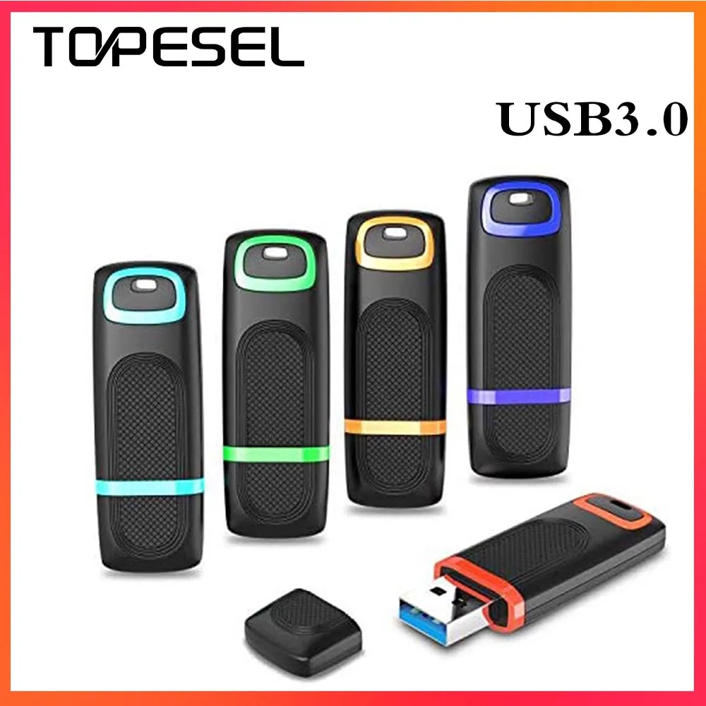 TOPESEL Alta Velocidade USB 3.0 Memory Stick, 32GB, 64 GB, Backup Jump