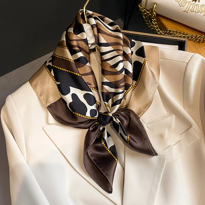 

Luxury 100 % natural silk scarf Women Neck Scarfs Foulard Kerchief Bandana Shawl Scarves Square Wrap High Quality Headband Hijab