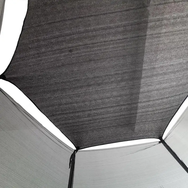 6-14FT Trampoline Sunshade Tent Cover Trampoline Shade Cover Protection Compatible with 6-bar and 8-bar models trampoline protective cover