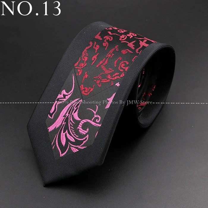 Neue dünne 6cm Krawatten für Männer Hochzeits kleid Krawatte rot Blumen Paisley Patchwork Krawatte Business schlanke Hemd Zubehör Geschenk Cravate – Detail 13