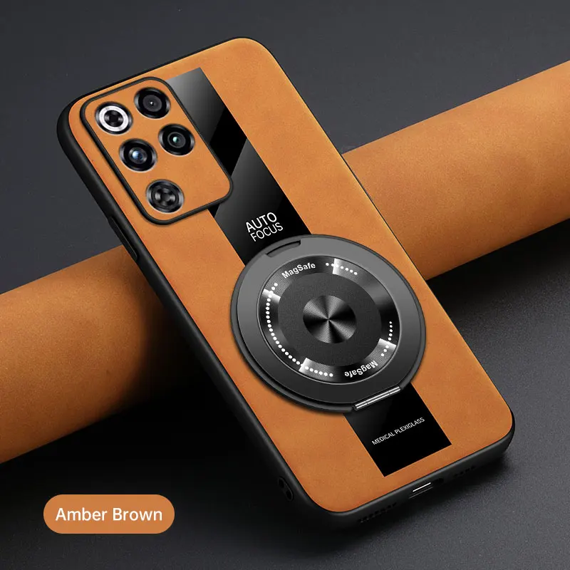 Luxury Leather Brushed 360° Rotating Stand Shockproof Case Cover