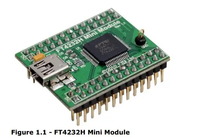 

1 шт. Ft4232h мини модуль ftdi usb Высокоскоростной ft4323h eva