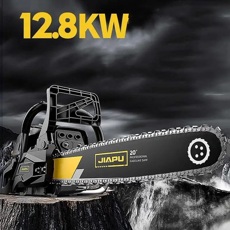

12800KW 98 цилиндрическая цепная пила, бензиновая лесопила, высокомощная цепная пила для садоводства, режущая машина, бытовая, экономия топлива