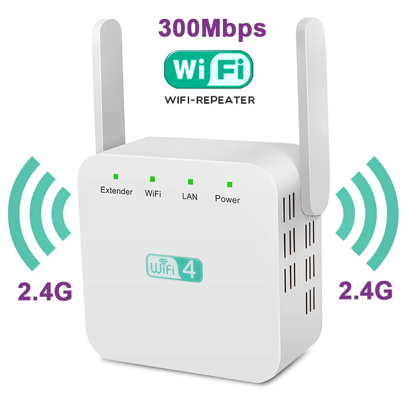 Wireless Wifi Repeater Wi Fi Booster Amplificatore Network Expander Router Antenna Di Alimentazione Per Router Wi-Fi Wi Fi Extender A Lungo Raggio