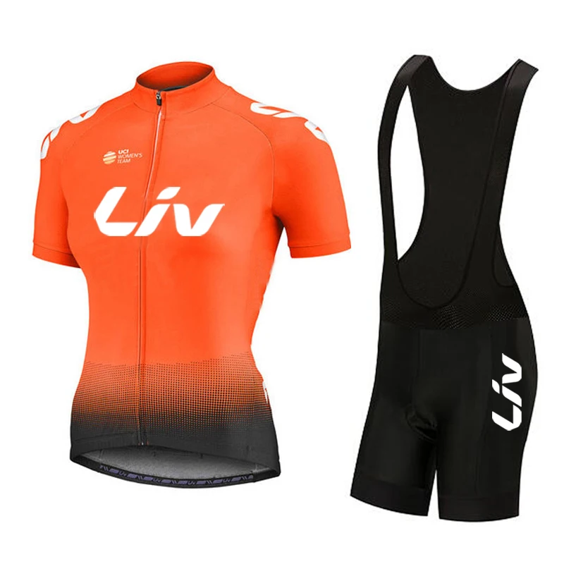 2023 LIV Women Team Bike Summer Cycling Jersey bib shorts Set Road Bicycle Jerseys MTB Bicycle Wear Breathable Cycling Clothing 2