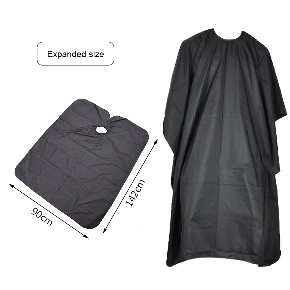 Hairdressing Cape 1Pcs Black Hairdressing Cape Professional Hair-Cut Salon Barber Cloth Wrap Protect Gown Apron Waterproof Cutting Gown Hair Cloth