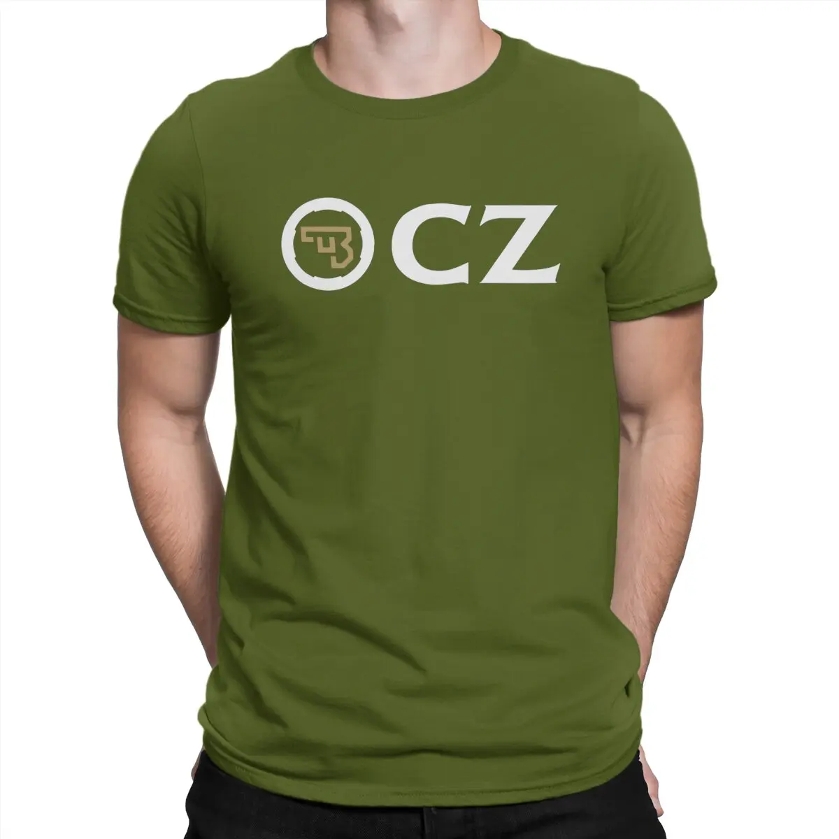 thumbnail image 1 of Camisetas de algodón con diseño de pistola CZ para hombre, camisetas novedosas de cuello redondo, camisetas Smith Cool Wesson, camisetas de manga corta de verano, 1 of 7