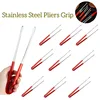 Shiny And Glossy Construction Stainless Steel Pliers Grip Anti Slip Design Barbecue Tongs Non Stick Easy To Clean Steak Tongs