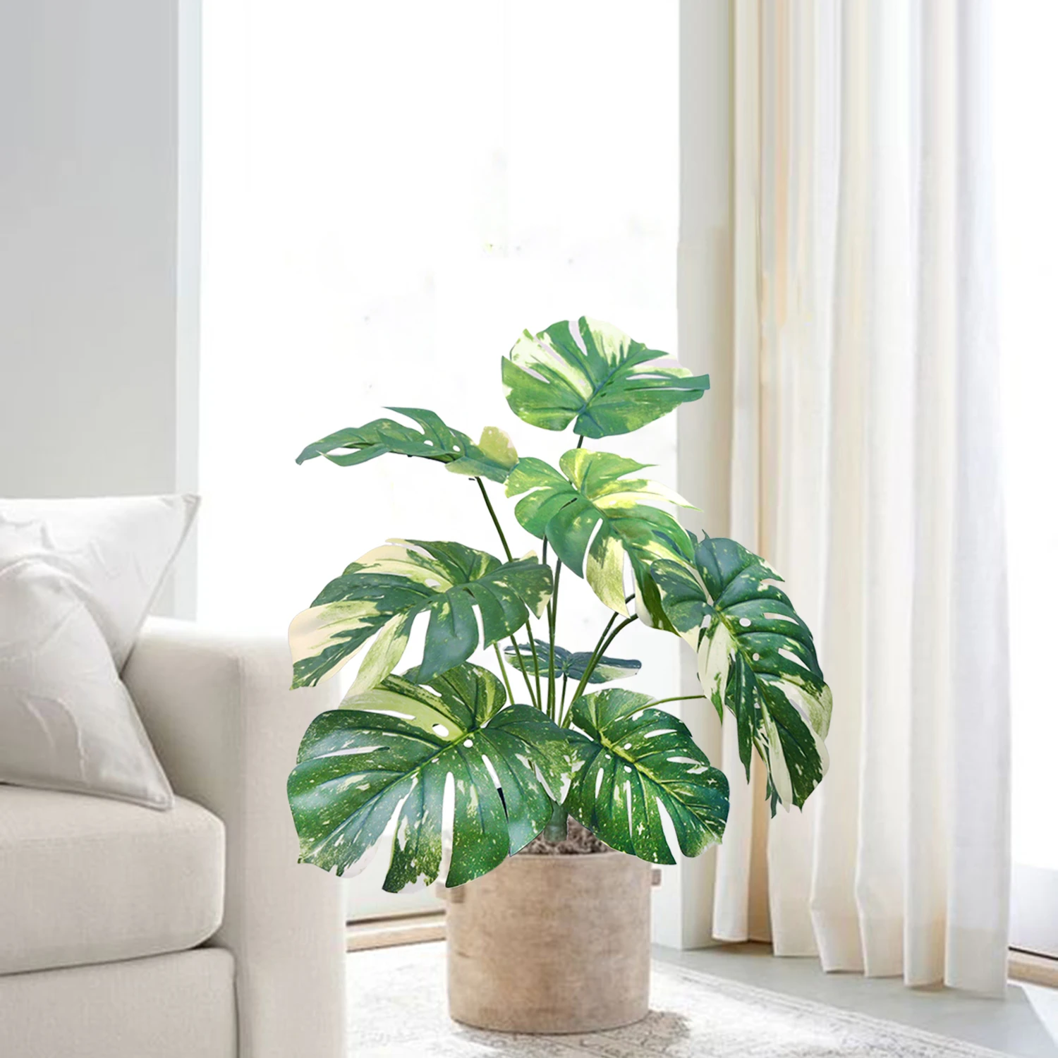Ornamental Artificial Monstera Plant