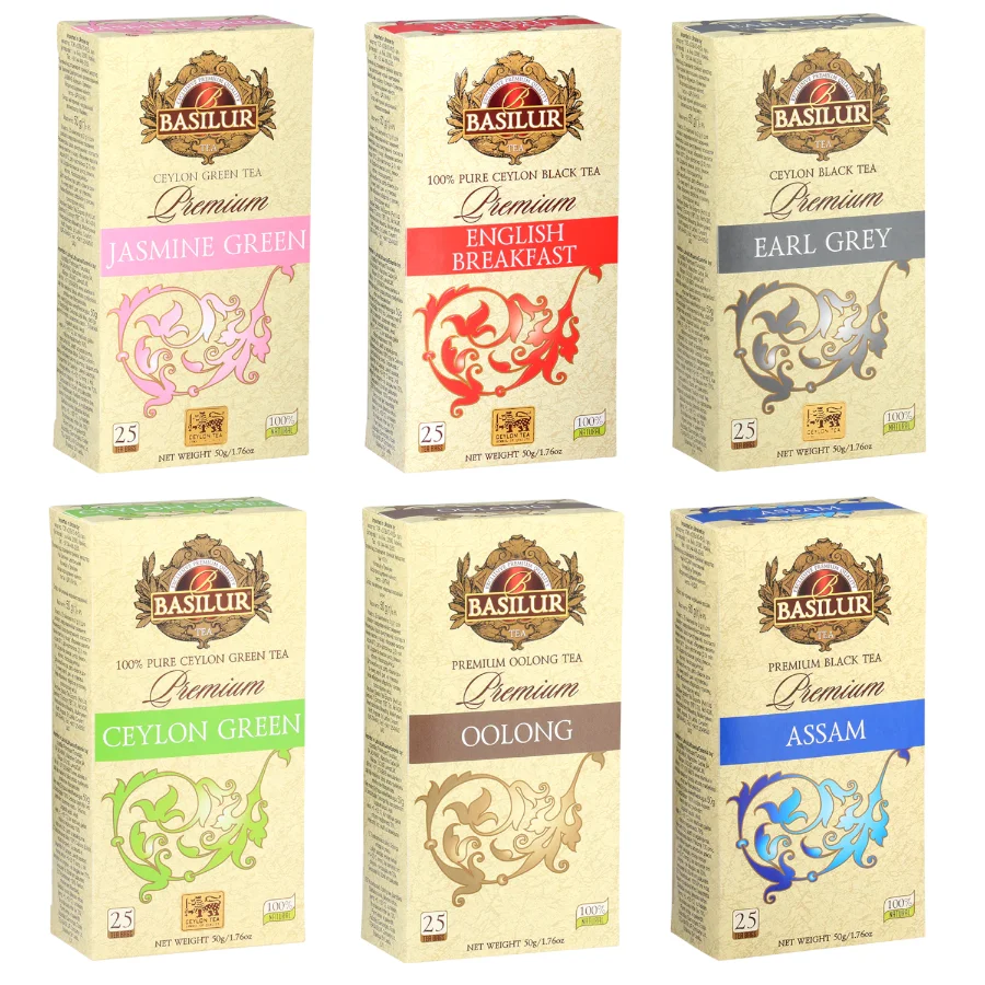 Zestaw Herbat Premium BASILUR 6x 50g 150 saszetek