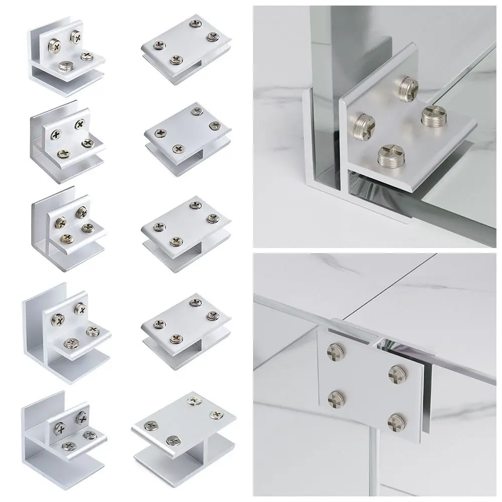 Description Picture 2 of itemZinc Alloy Self-closing Side Mounted Furniture Accessories Cabinet Door Hinge Glass Door Hinge Frameless Clamp
