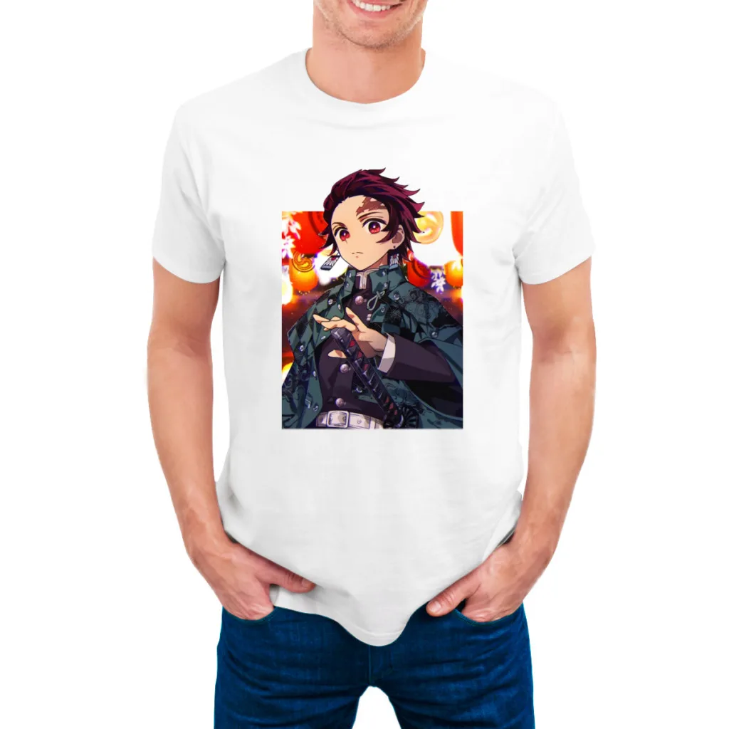 

Demon Slayer Kimetsu No Yaiba T Shirt Men Women Summer O-neck Cotton Short Sleeve T-shirts Clothes Clothing Tee