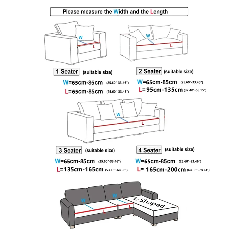 Four Seasons Universal Sofa Cushion Cover High Elastic Pet Anti Dirt Waterproof Sofa Cover 4