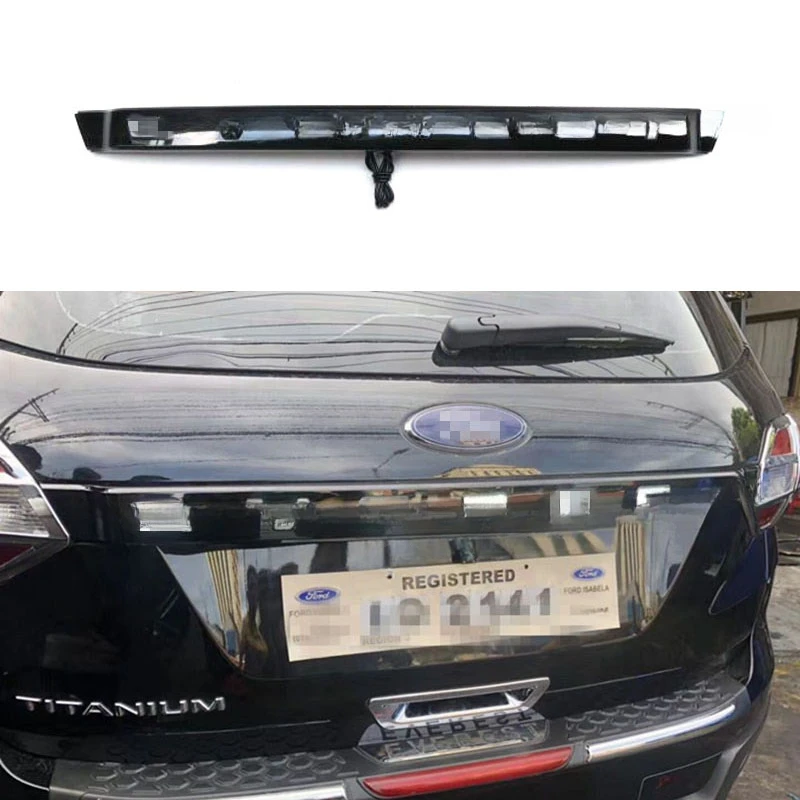 

Fit for Ford Everest 2016+ Trunk bright strip brake light decoration modification tailgate with light decoration strip