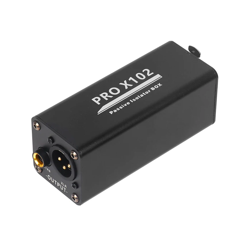 Audio isolator noise reduction DI ground box 6.35 to cannon Stereo agricultural electric guitar sound card show noise eliminatio