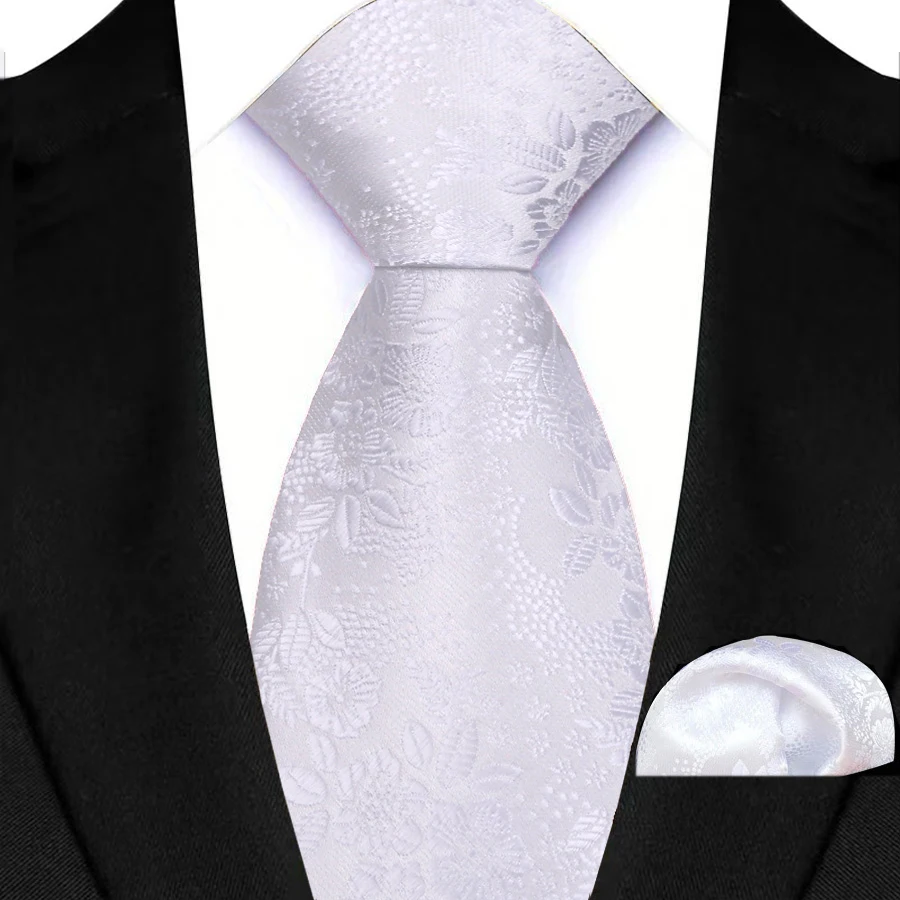 Jacquard Dot Solid Beige Farbe Herren Krawatte Einstecktuch Set Designer Krawatte Taschentuch für Männer Hochzeit Business Party Events – Detail 13