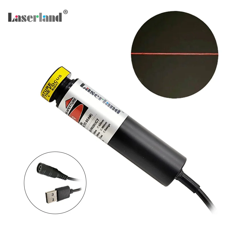 Focusable Red Laser Line Module Locator Marker Cutter Alignment Woodworks Cutting Machine Sawmill Laser Module