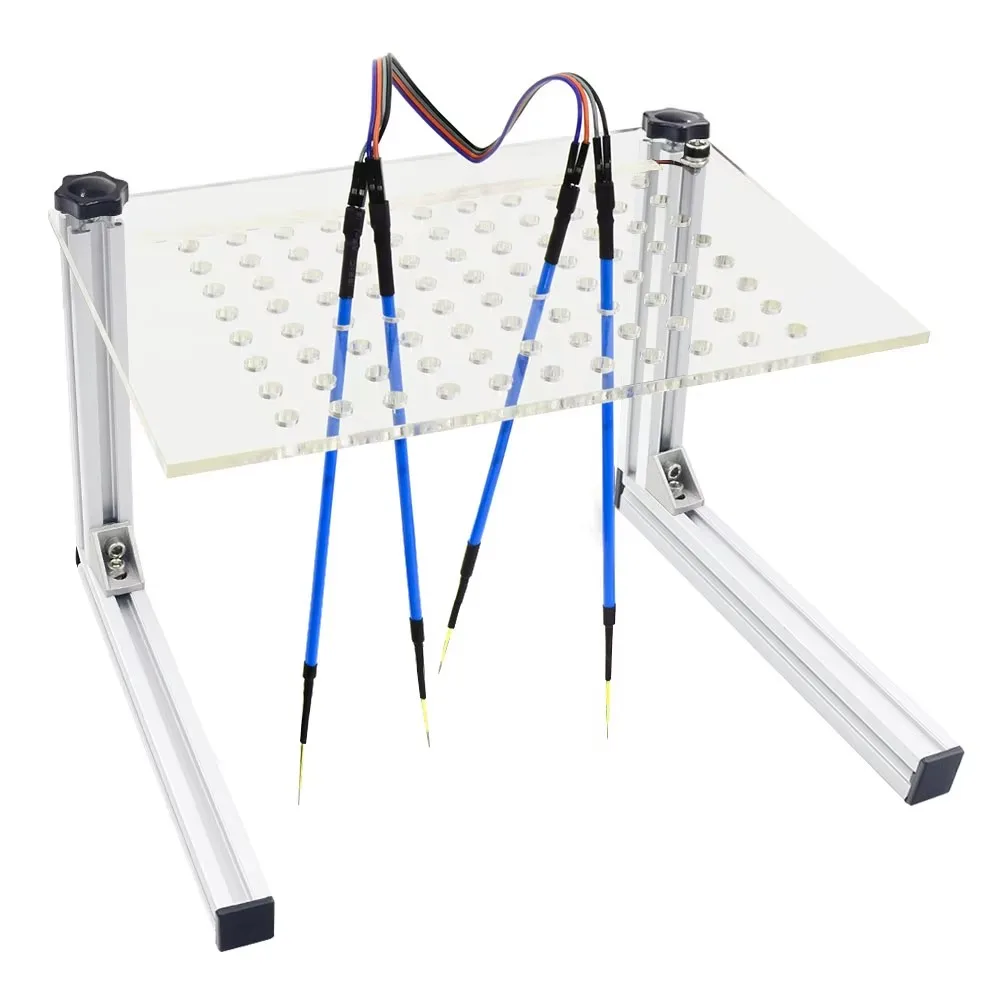BDM Frame Beugel (Zilveren LED BDM Frame Beugel Multifunctionele ECU Programmering Tool met 4 Probe Pin voor Voertuig