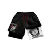 Anime Baki Hanma Gym Shorts Men Manga Print Workout Quick Dry Running Performance Short Pants Summer Mesh Beach Sport Sweatpants 4