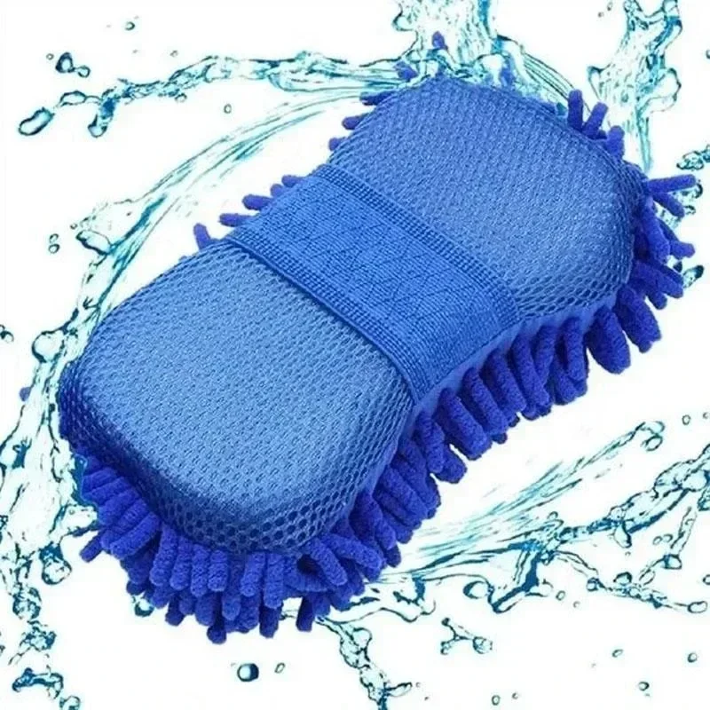 Car Wash Microfiber Chenille Car Wash Sponge Care Washing Brush Pad Washing Towel Auto Gloves Styling Accessories Gadget