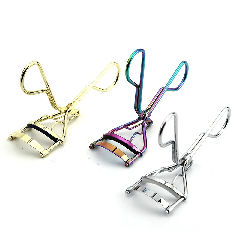 1PCS Women's Eyelash Curler Wide Angle integral makeup tool Rose Gold Beauty Eyelash curler multi-color eyelash curler assistant