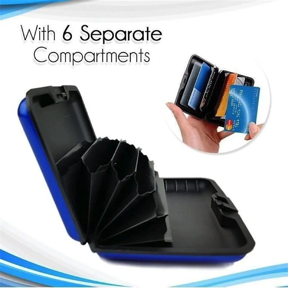 Sleek Waterproof Metal Card Holder Wallet