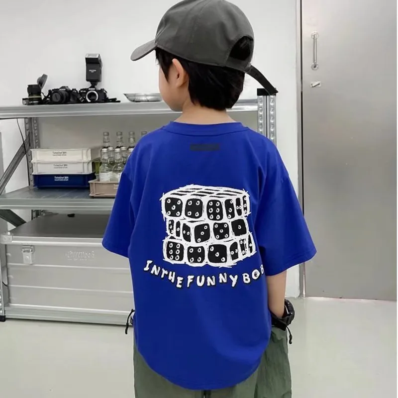

Children's Tops Short Sleeve Tee Shirt Teenage T-shirts Baby Summer Clothes Korea T-shirt For A Boy Clothing Teenagers Boys Kids