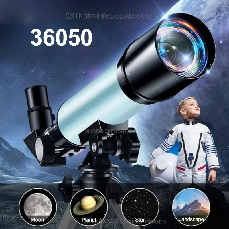 전문가용 천체 망원경, 강력한 단안 HD 휴대용 달 행성 관측, 어린이를 위한 선물