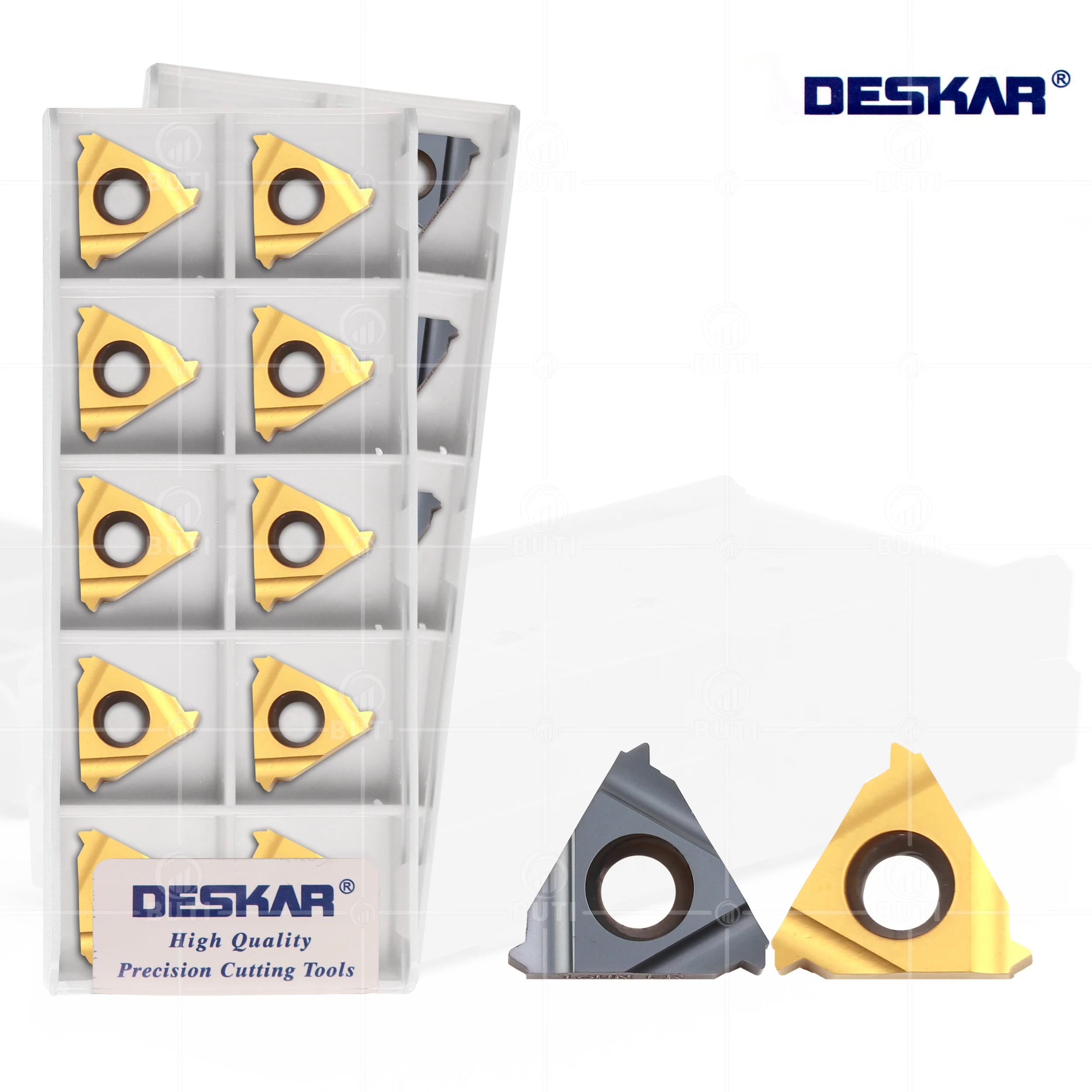 DESKAR 100% оригинальный 16ER 16IR 11BSPT 14BSPT 19BSPT LDA LDC Резьбовая вставка токарный станок с ЧПУ резьбовые токарные инструменты режущие детали