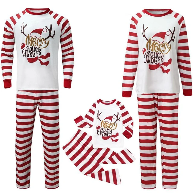 Gender-Neutral Matching Santa Claus Snug-Fit Pajama Set For Kids