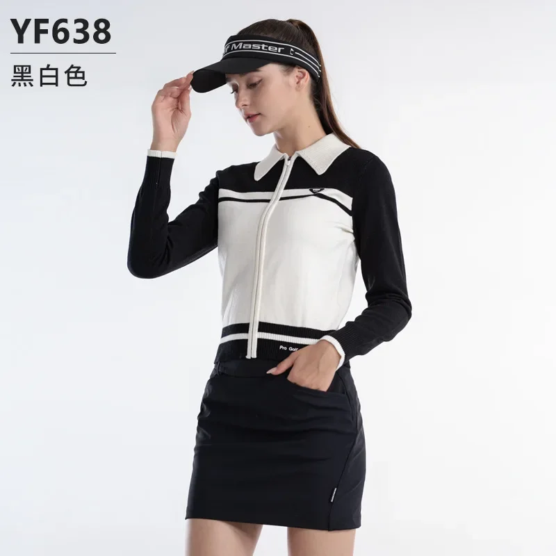 PGM Golf Clothing Women's Long Sleeve Sweater Autumn And Winter Warm Women's Clothing College Style Sports Ball