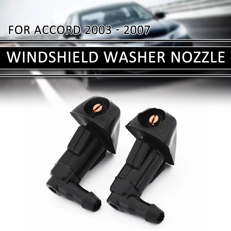 

2Pcs/Set For Honda /Accord 2003 2004 2005 2006 2007 Car Windshield Wiper Water Spray Plastic Washer Nozzle Car Washer Accessory