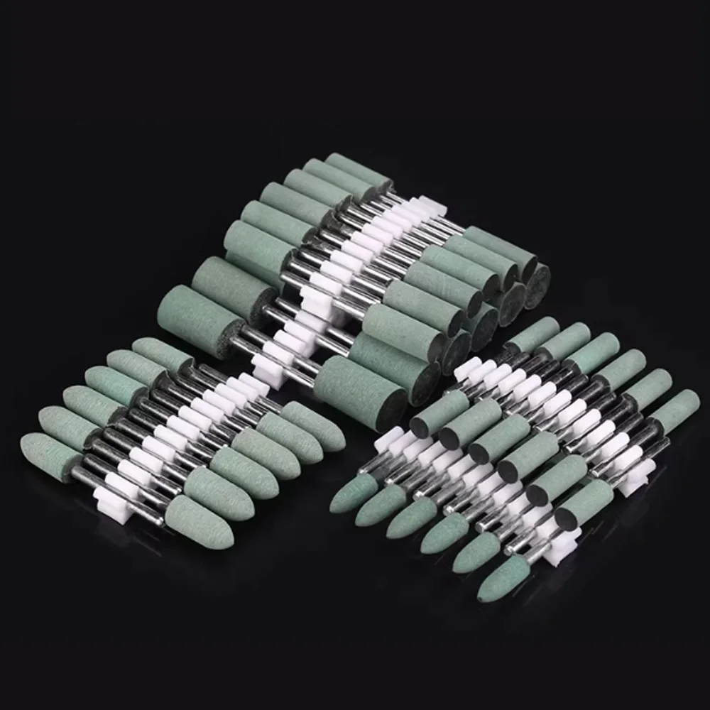 50/100 Stück Gummi-Schleifköpfe Polierscheiben Rostentfernung Aluminium-Metall-Polierwerkzeug Glanzpolierset Schleifzubehör – Detail 8