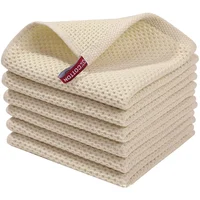 Wholesale Honeycomb Waffle Plaid Cotton Kitchen Rag Gift Pure Cotton Face Towel Towelette Rag Hair Towel Cleaning Face Towel Gym 4